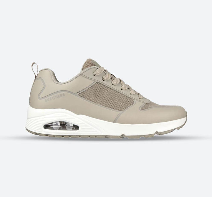Men's Wide Fit Skechers 232248 Uno - Sol Trainers in Taupe - Image 1
