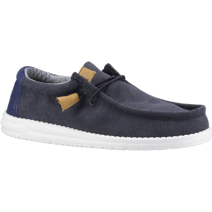 Men's Heydude 40163 Wally Corduroy Classic Slip On Shoes - Navy in Navy - Image 1
