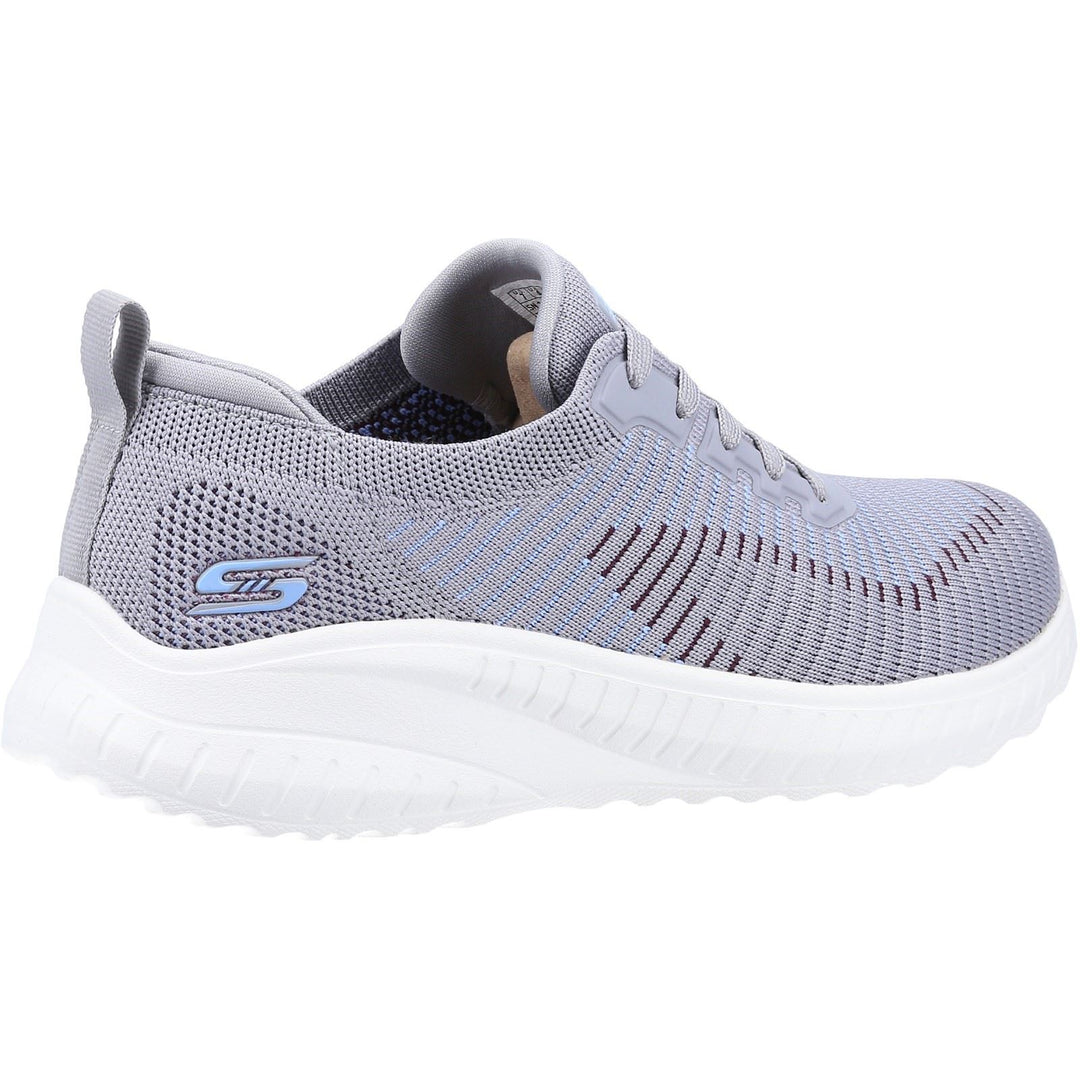 Women's Wide Fit Skechers 117207 Bobs Squad Chaos Renegade Trainers in Grey/Multi - Image 4