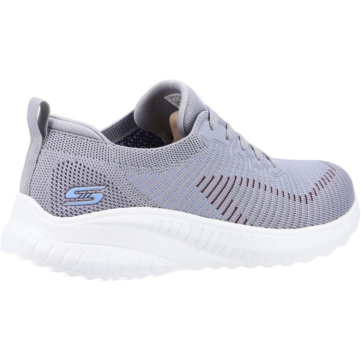 Women's Wide Fit Skechers 117207 Bobs Squad Chaos Renegade Trainers in Grey/Multi - Image 1