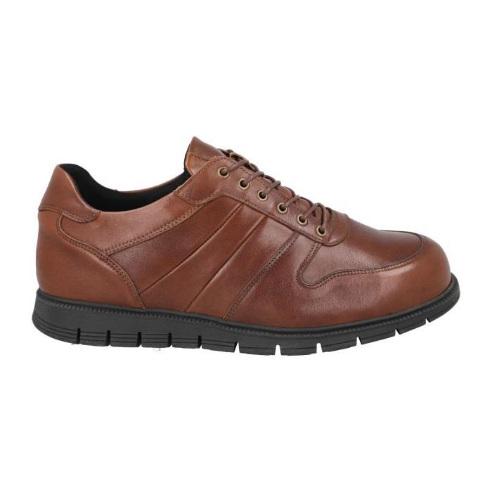 Men's Wide Fit DB Rupert Shoes in Black Leather - Image 1