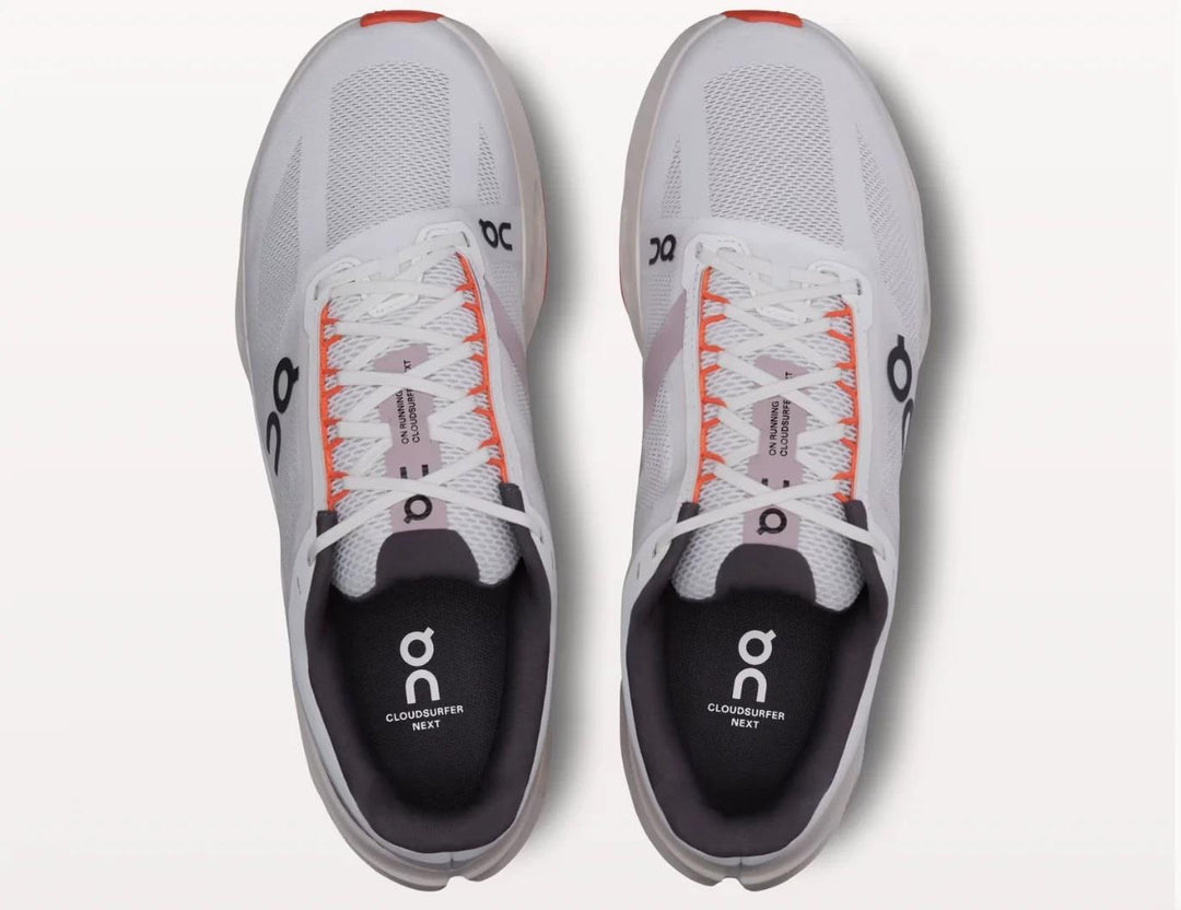 Men's Wide Fit On Cloudsurfer Next Wide Training Shoes - White/Flame in White/Flame - Image 5