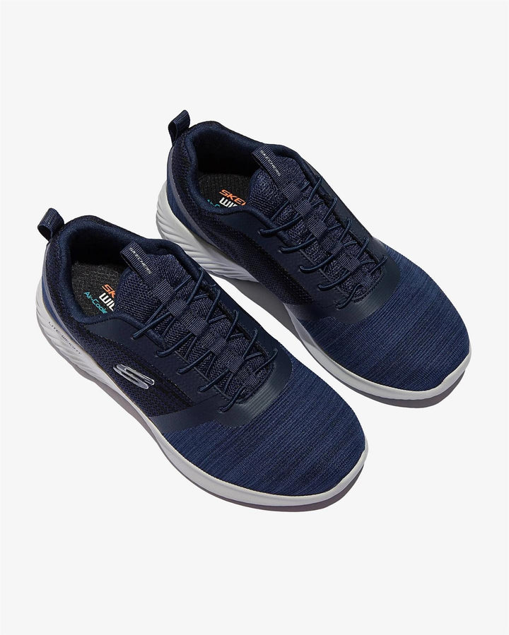 Men's Wide Fit Skechers 52504 Bounder Walking Trainers in Navy - Image 1