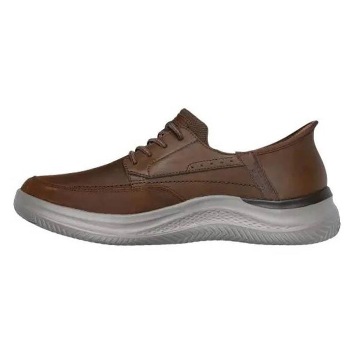 Men's Relaxed Fit Skechers 205211 Hasting Rory Trainers in Dark Brown - Image 1
