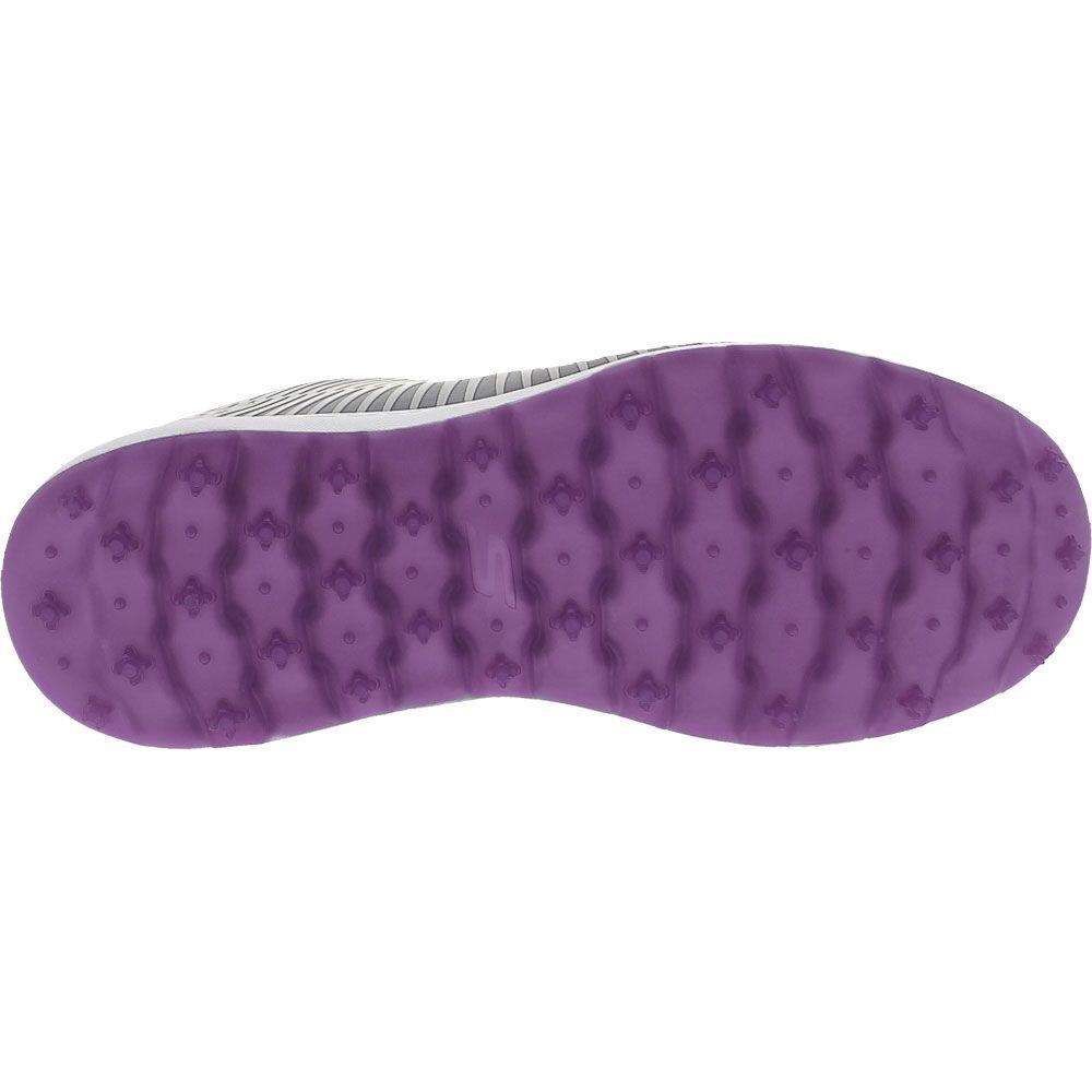 Women's Relaxed Fit 123021 Skechers Go Golf Max Swing Golf Shoes in Grey/Purple - Image 5