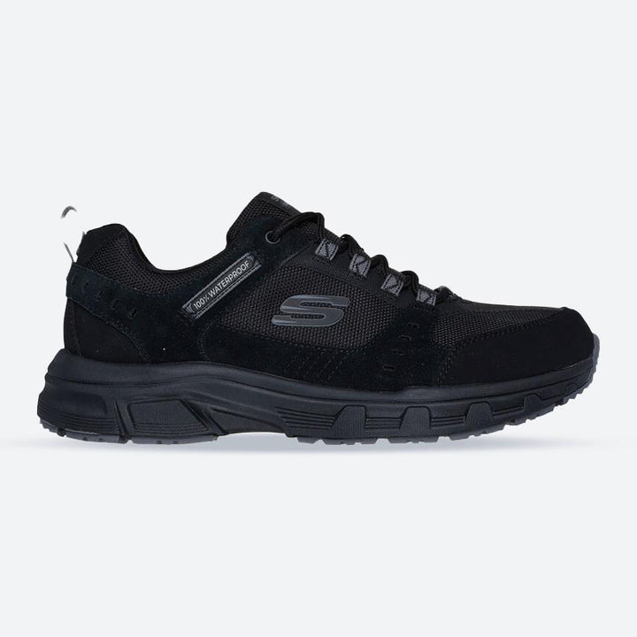 Men's Relaxed Fit Skechers 237386 Oak Canyon 100% Waterproof Trainers in Black - Image 1