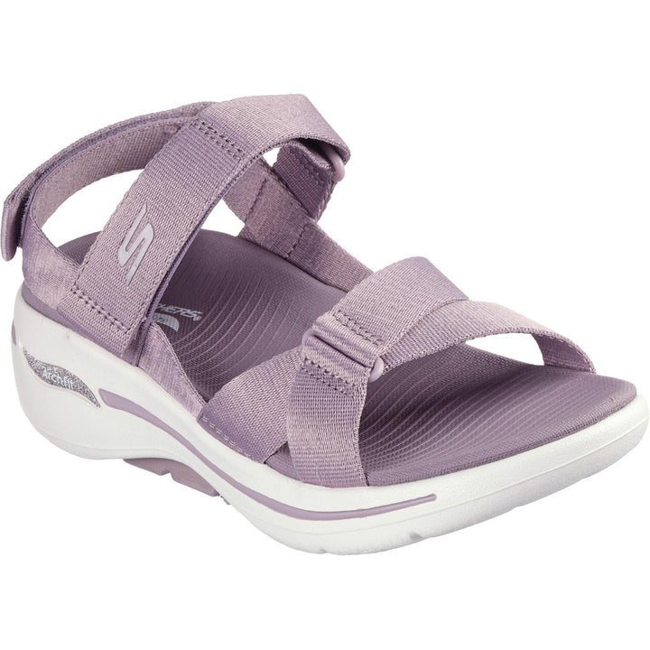 Women's Wide Fit Skechers 141451 Go Walk Flex Sublime Sandals in Navy - Image 1