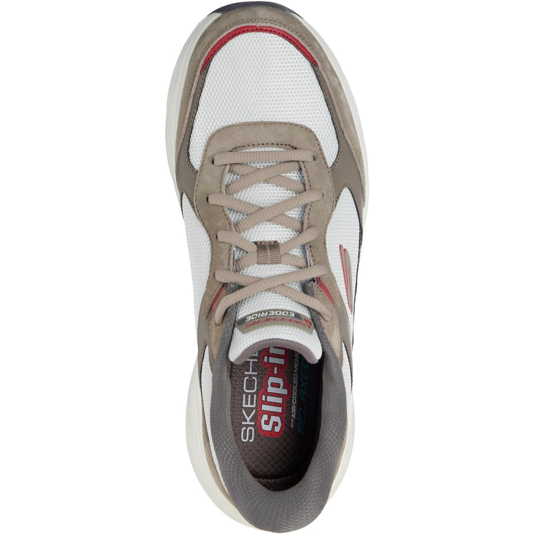 Mens Relaxed Fit Skechers 232947 Slip-ins Edgeride Erlon Trainers in Brown/Multi - Image 5