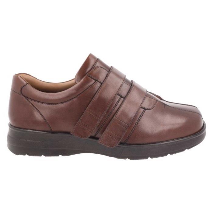 Men's Wide Fit DB Conrad Shoes in Black Leather - Image 7