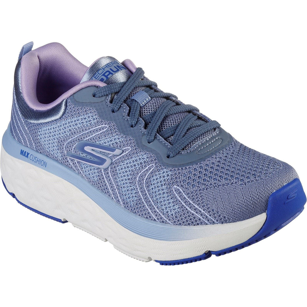Women's Wide Fit Skechers 129120 Max Cushioning Delta Trainers - Blue/Lavender in Blue/Lavender - Image 3
