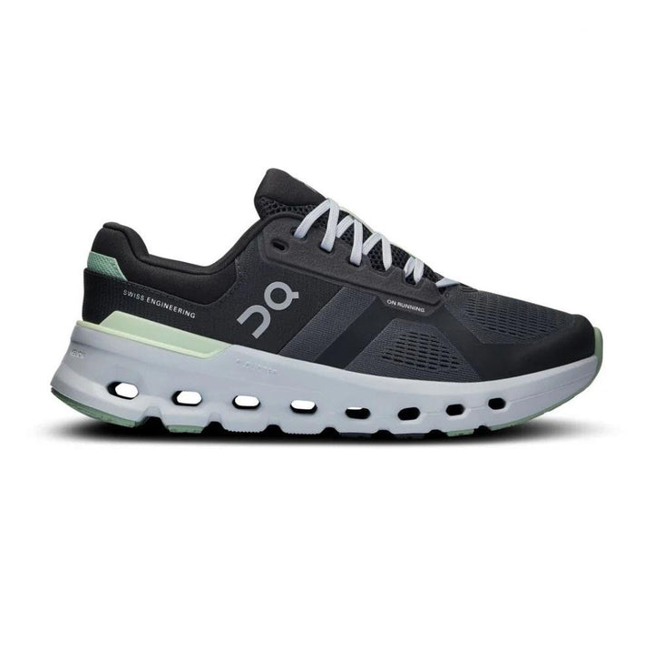 Women's Wide Fit On Cloudrunner 2 Training Shoes in Shadow/Lima - Image 1