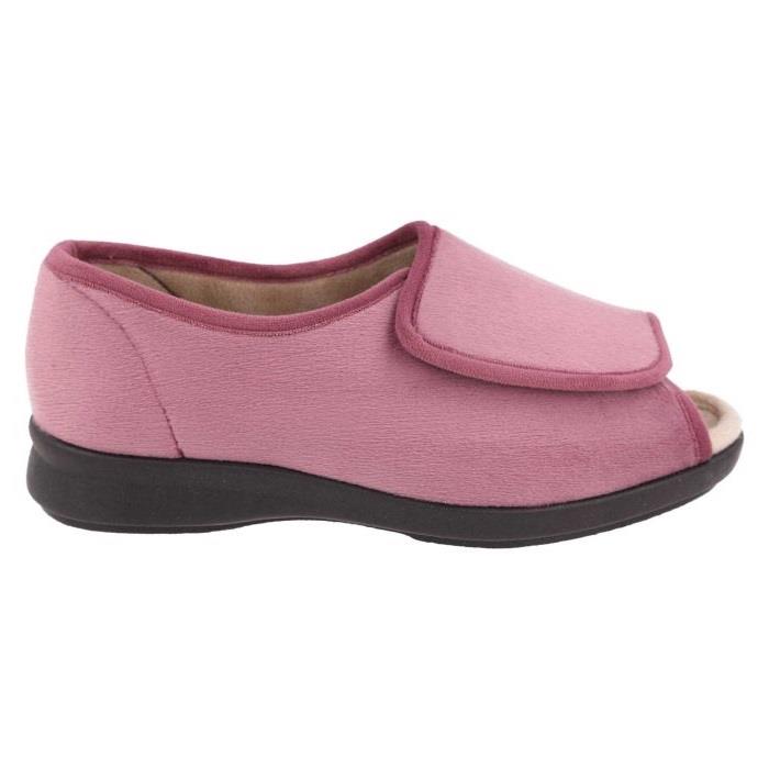 Women's Wide Fit DB Jolene Slippers in Sky Blue Textile - Image 7