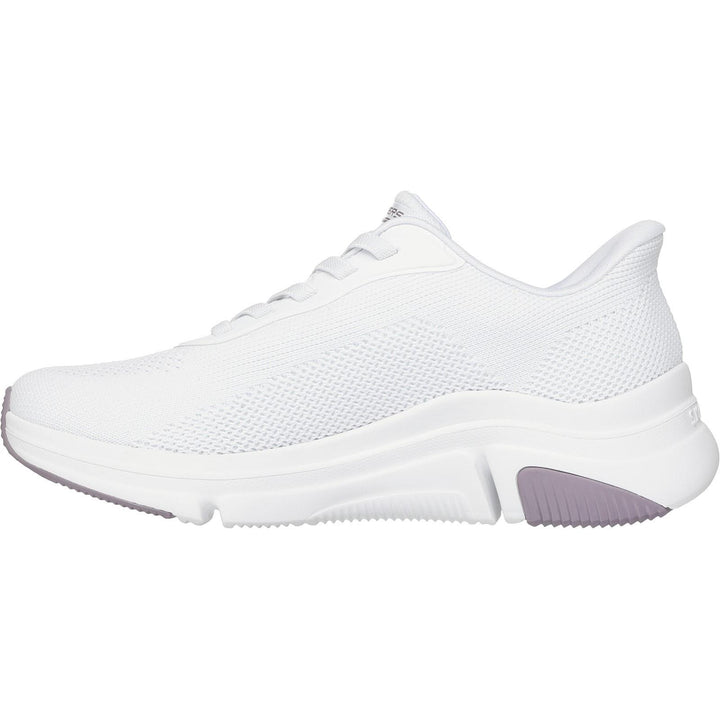 Women's Wide Fit Skechers 117587 Slip-ins Bobs Sport Sparrow Flex Trainers in Blush - Image 1