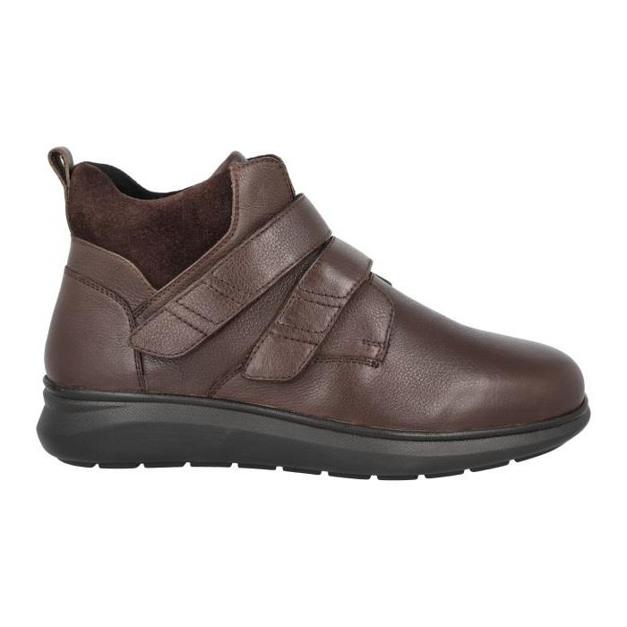 Men's Wide Fit DB Solomon Boots in Black Lea / Suede - Image 1