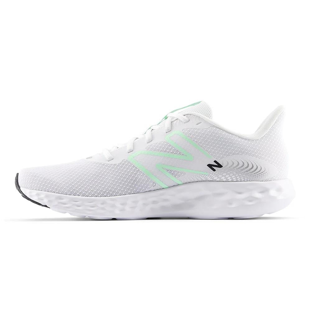 Men's Wide Fit New Balance M411RN3 Running Trainers in White - Image 6