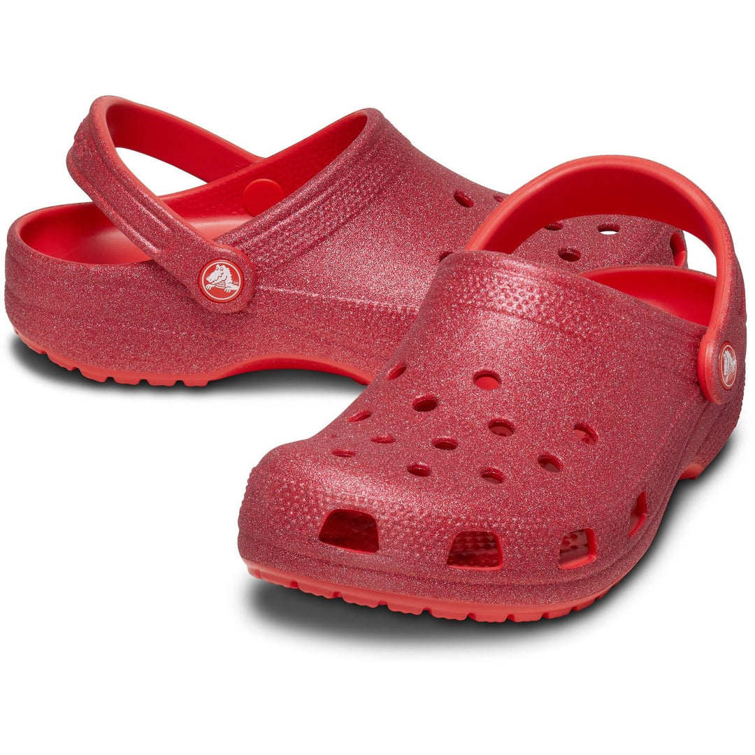 Men's Crocs 205942 Glitter Clog Sandals in Cherry Red - Image 5