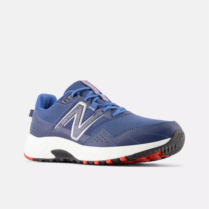Mens Wide Fit New Balance MT410CM8 Running Trainers in Blue/White - Image 1