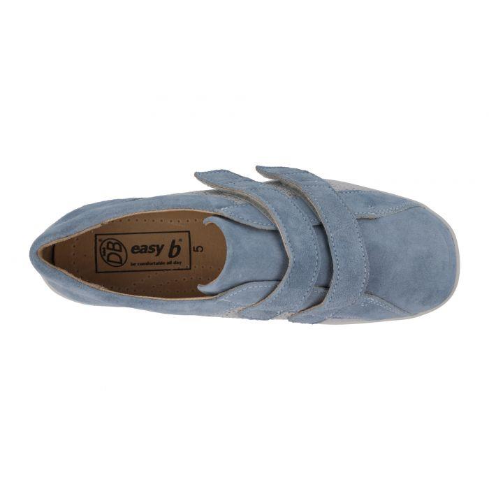 Women's Wide Fit DB Hummingbird Shoes in Blue Suede - Image 1