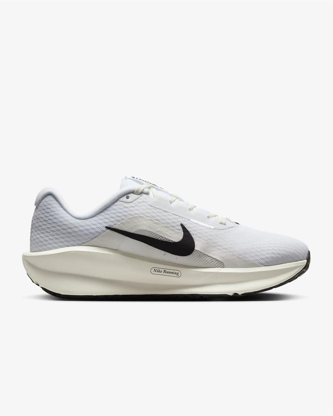 Women's Wide Fit Nike FZ3088-100 Downshifter 13 Trainers in White Plantinum/Tint - Image 2