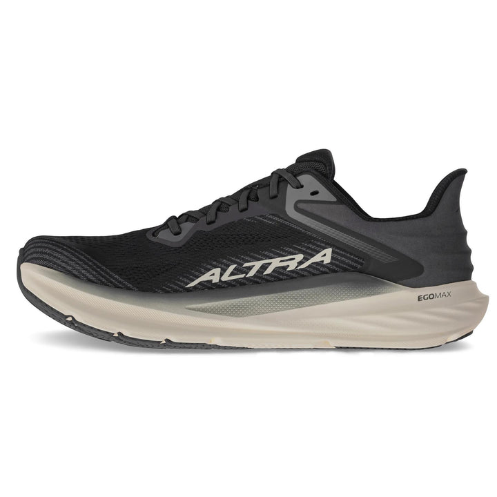Men's Wide Fit Altra Torin 8 Trail Running Trainers in Black/White - Image 1