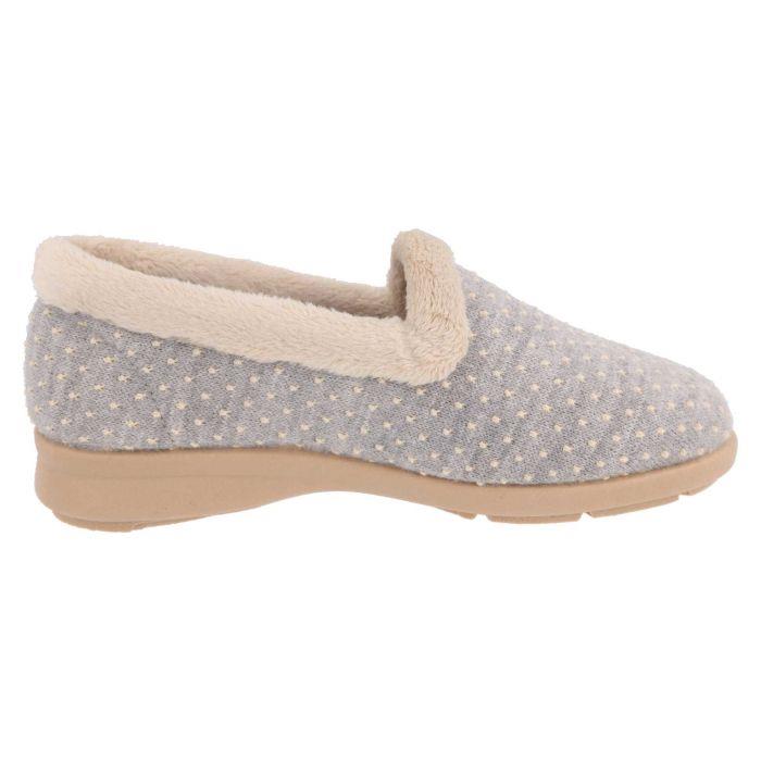 Women's Wide Fit DB Clover Slippers in Rose Star Stitched / Textile - Image 4