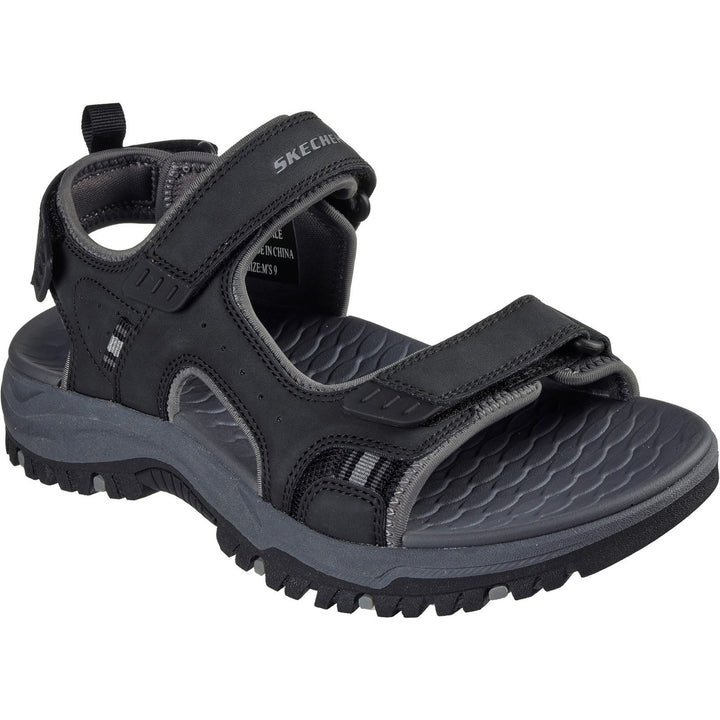 Men's Relaxed Fit Skechers 205139 Prewitt Rigdon Sandals in Black - Image 1