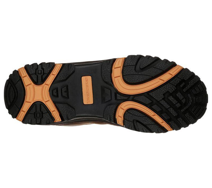 Men's Wide Fit Skechers 65529 Relaxed Fit Relment Traven Hiking Boots in Brown - Image 1