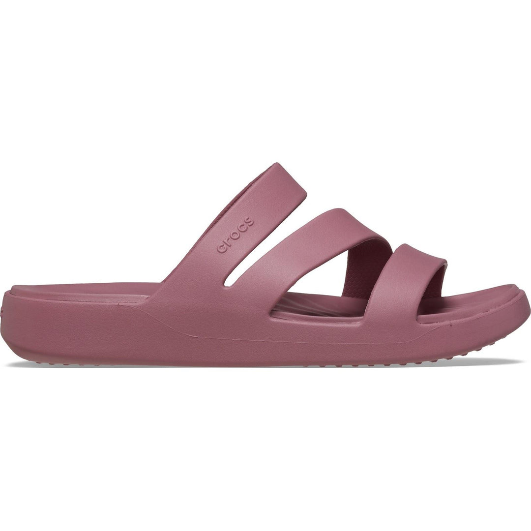 Women's Crocs 209587 Getaway Strappy Slippers in Cassis - Image 2