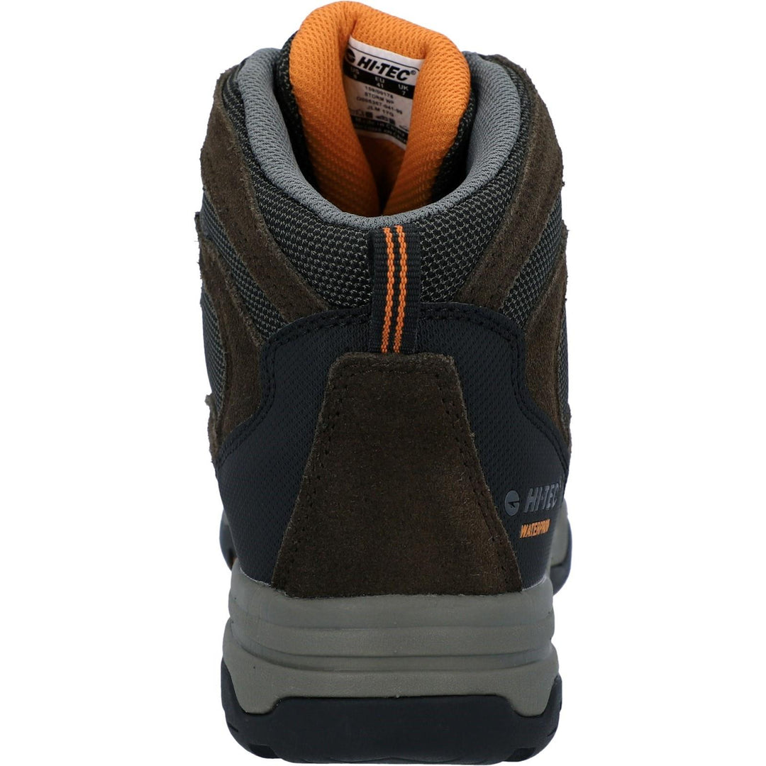 Men's Wide Fit Hi-Tec Storm Hiking Boots in Charcoal/Grey - Image 13