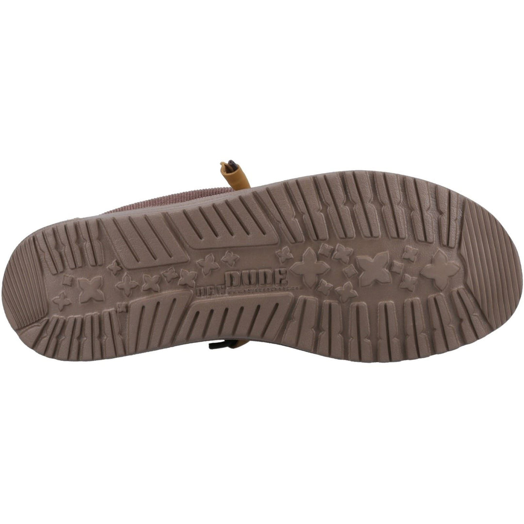 Men's Heydude 40163 Wally Corduroy Classic Slip On Shoes in Chocolate - Image 6