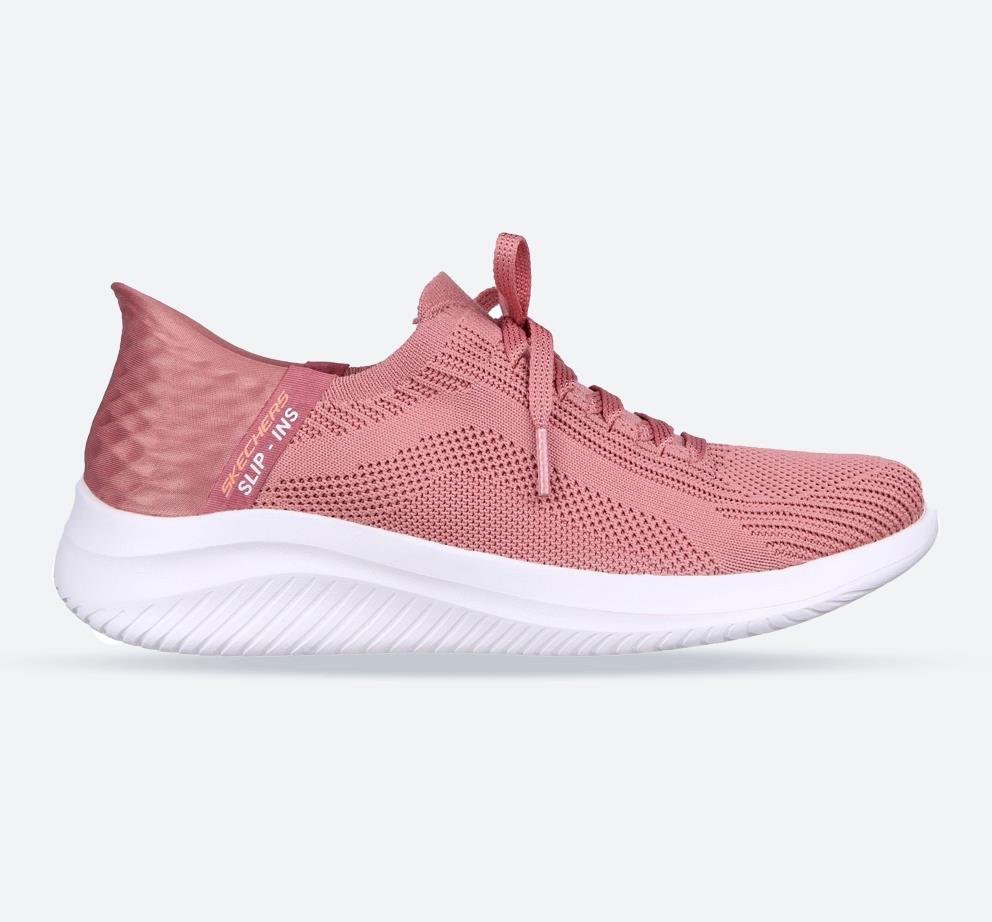Women's Wide Fit Skechers 149710 Slip-ins Ultra Flex 3.0 Brilliant Path Trainers - Mauve in Mauve - Image 1