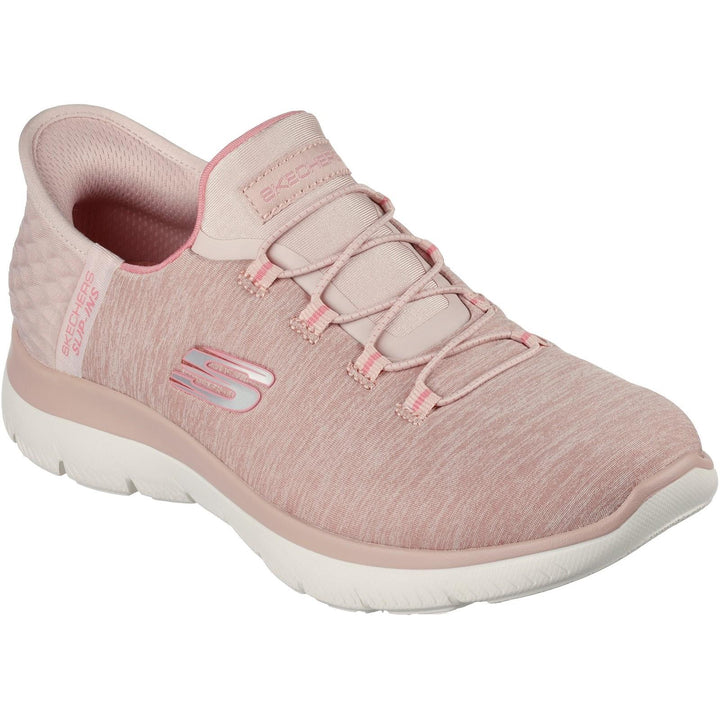Women's Wide Fit Skechers 149937 Slip-ins Summits Dazzling Trainers in Grey/Multi - Image 1