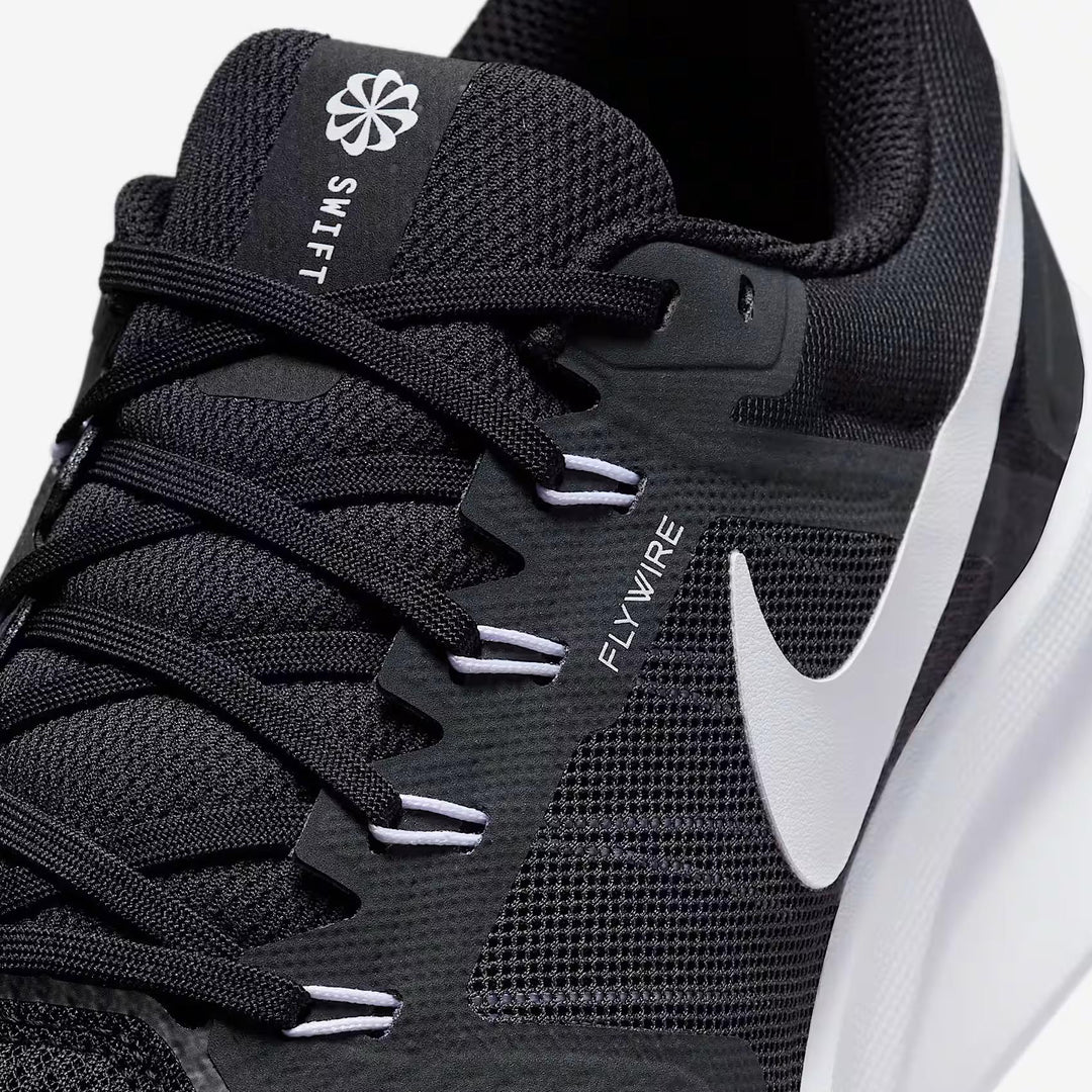 Men's Wide Fit Nike FZ9666-001 Run Swift 3 Running Trainers in Black/Dark Smoke Grey - Image 6