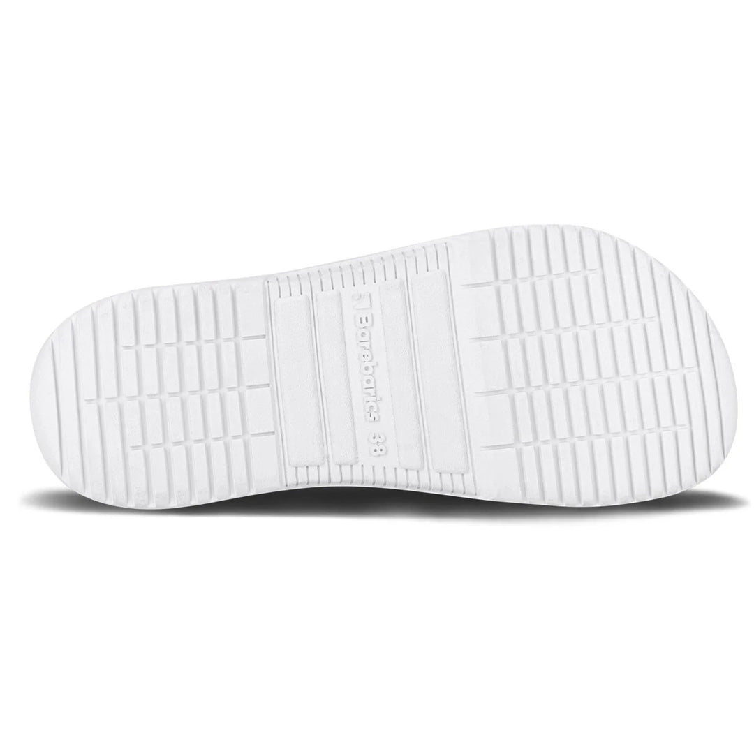 Men's Wide Fit Barefoot Barebarics Zing Walking/Running Trainers in White/Black - Image 5
