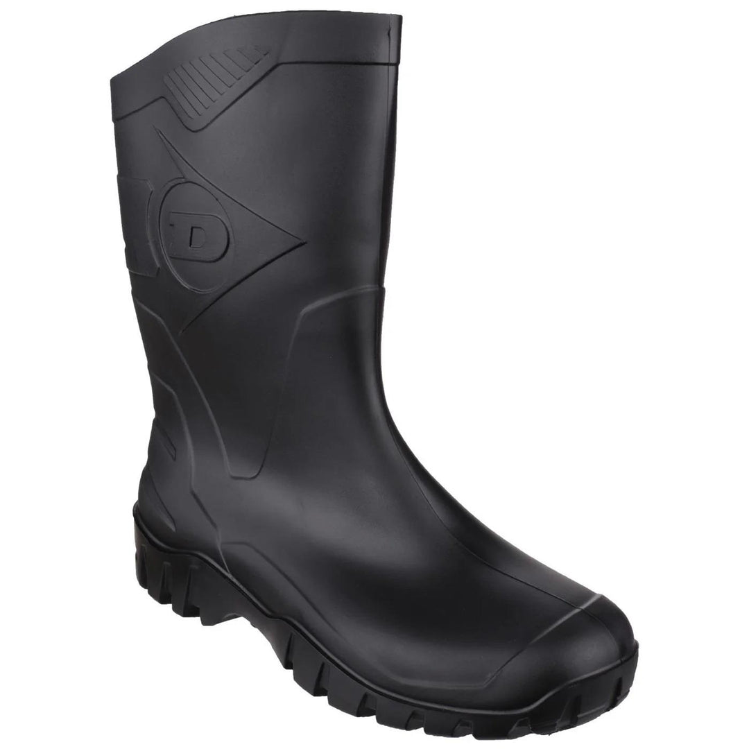 Men's Wide Fit Dunlop Dee Calf Length Wellington Boots W116A in Black - Image 2
