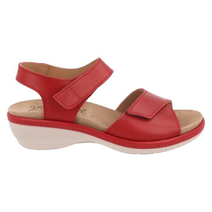 Women's Wide Fit DB Saxifrage Sandals in Black Leather - Image 1