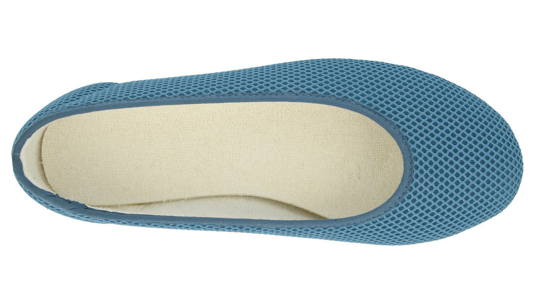 Womens Wide Fit DB Melissa Slippers in Black Textile - Image 10