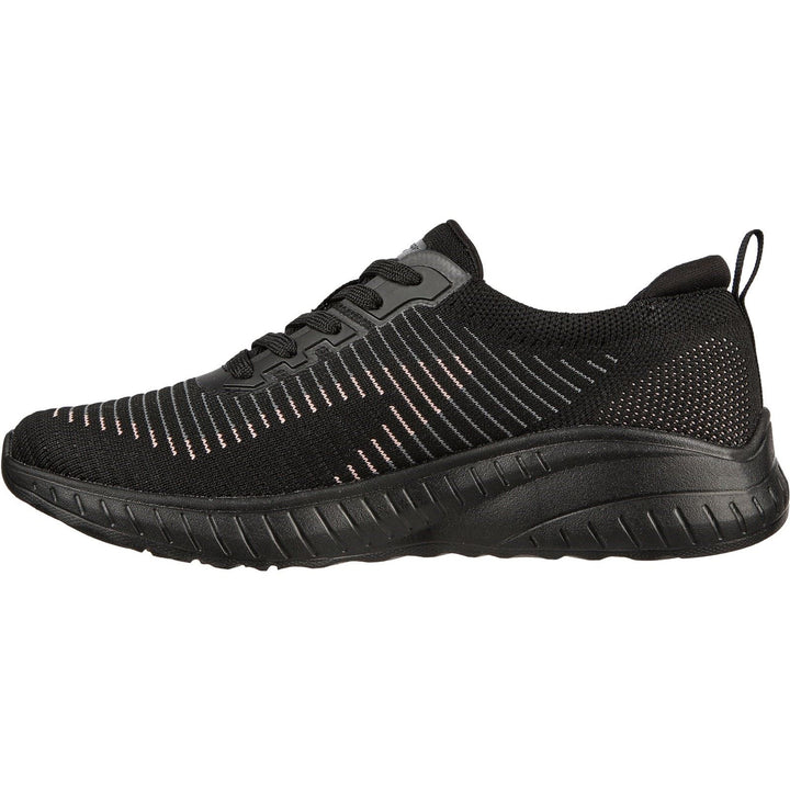 Women's Wide Fit Skechers 117207 Bobs Squad Chaos Renegade Trainers - Black in Black - Image 1