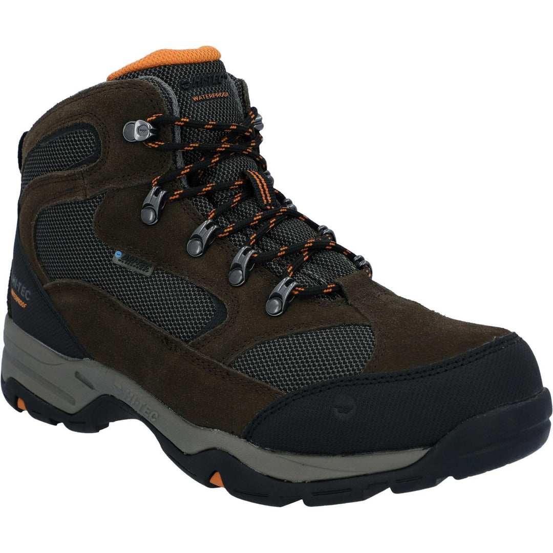 Men's Wide Fit Hi-Tec Storm Hiking Boots in Charcoal/Grey - Image 9