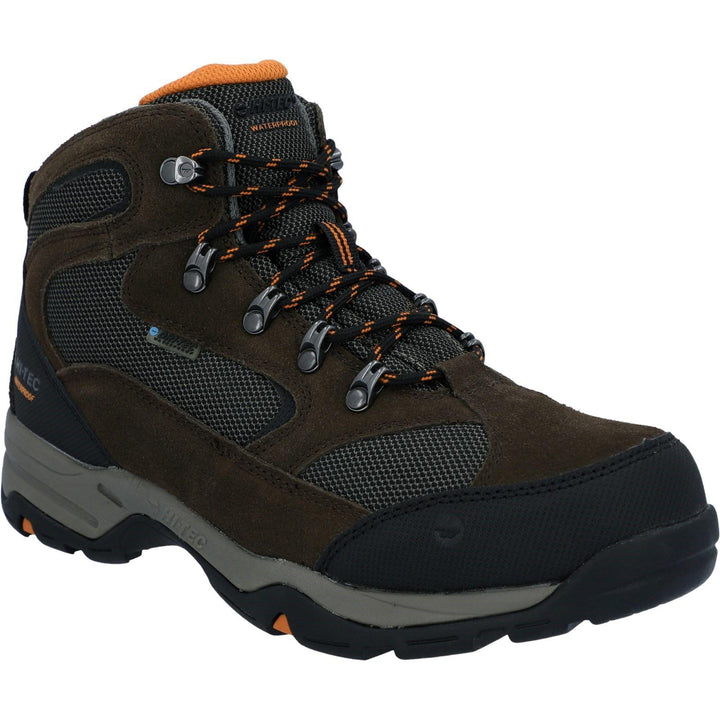 Men's Wide Fit Hi-Tec Storm Hiking Boots in Charcoal/Grey - Image 1