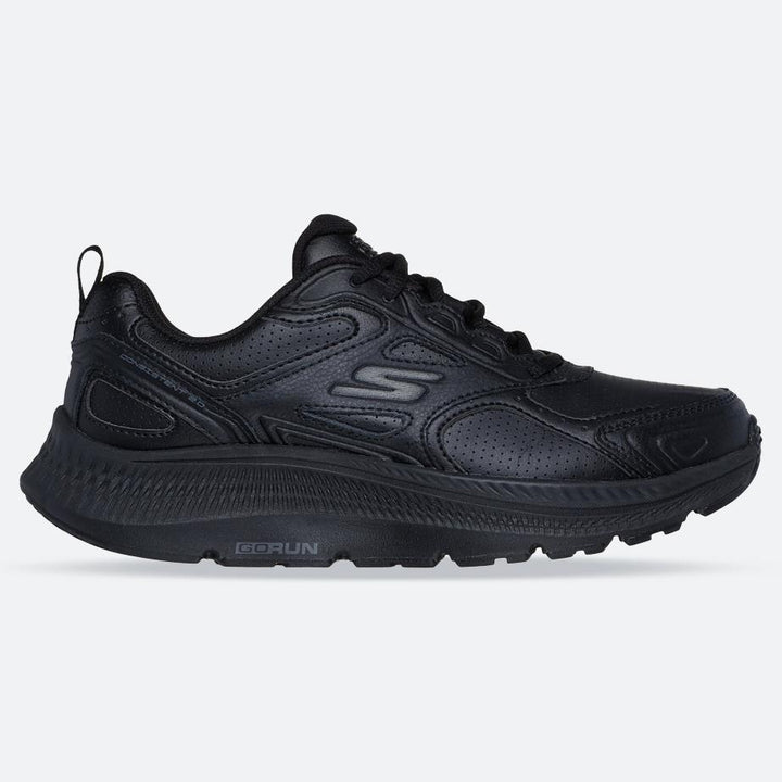 Women's Wide Fit Skechers 128613W Go Run Consistent 2.0 Sumpter Trail Trainers in Black - Image 1