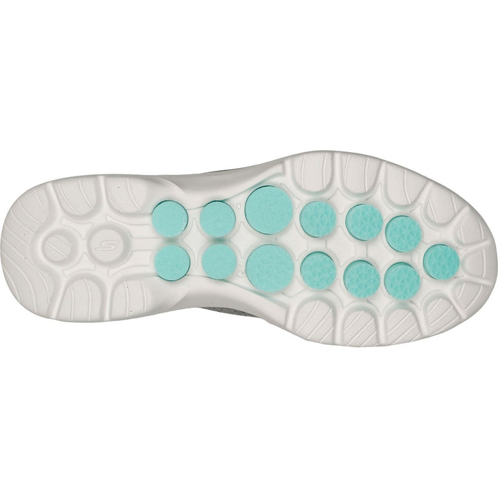 Women's Wide Fit Skechers 124569 Slip-ins GO WALK 6 Fabulous View Trainers - Grey in Grey - Image 1