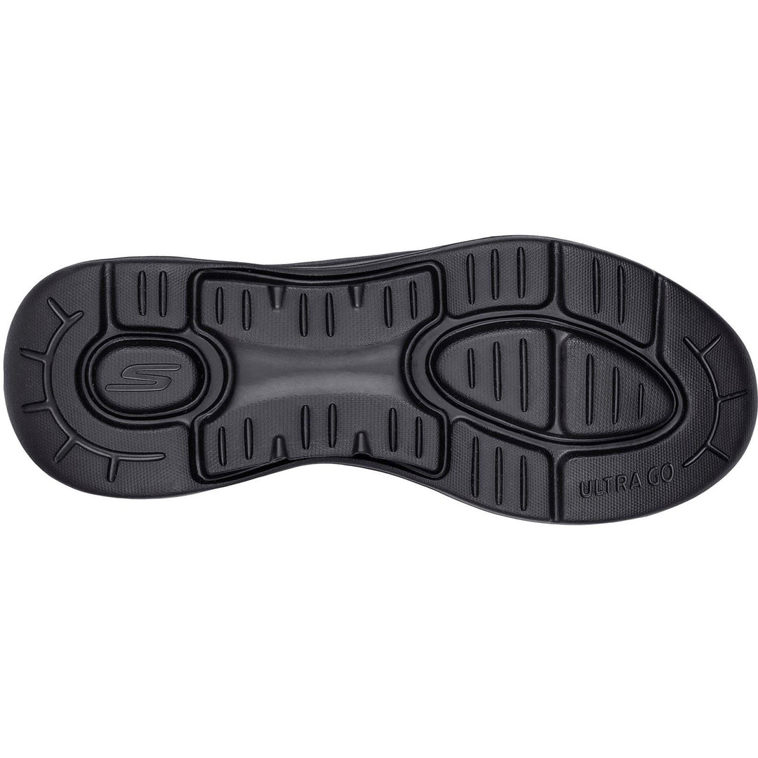 Men's Wide Fit Skechers 216183 Go Walk Arch Fit Trainers in Black - Image 8