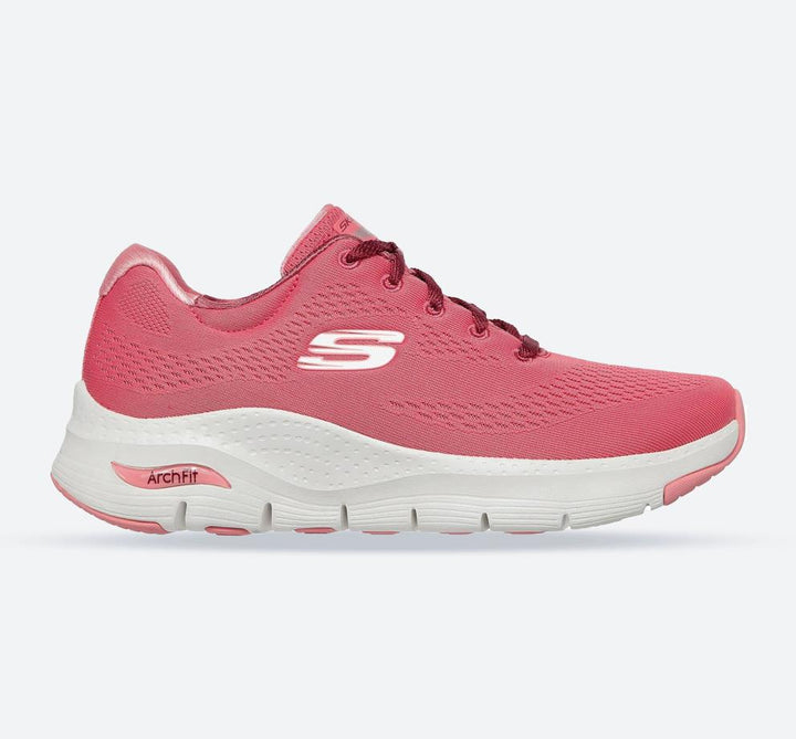 Women's Wide Fit Skechers 149057 Unny Outlook Sports Trainers - Rose in Rose - Image 1