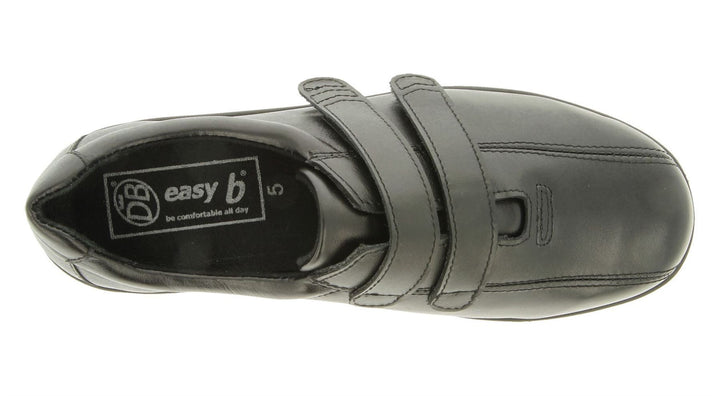 Womens Wide Fit DB Europe Shoes in Black - Image 1