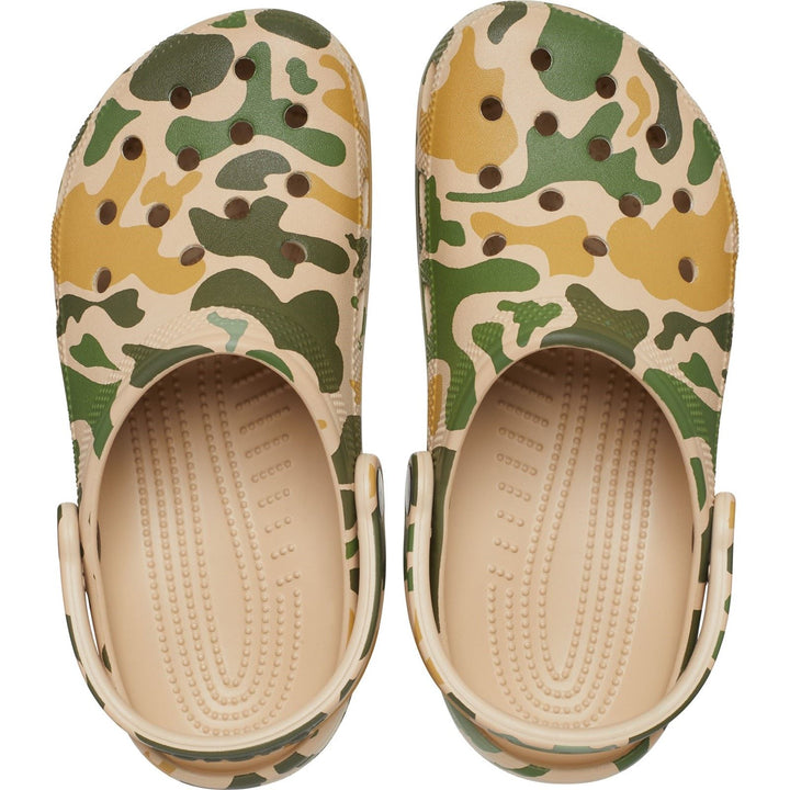 Men's Crocs 206454 Seasonal Camo Sandals in Mushroom/Multi - Image 1