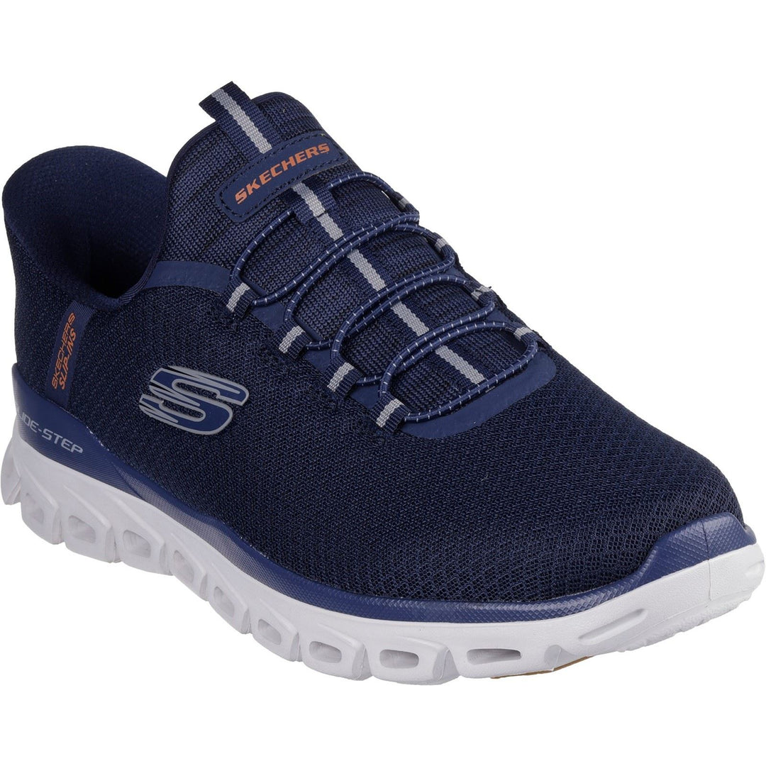 Men's Wide Fit Skechers 233010 Slip-ins Glide Step Noxus Trainers in Navy - Image 8