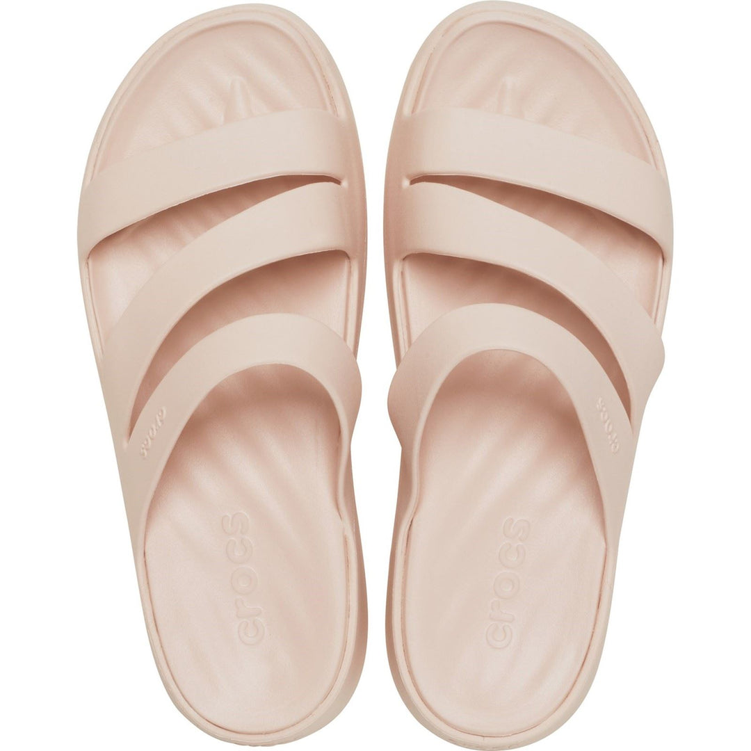 Women's Crocs 209587 Getaway Strappy Slippers in Cassis - Image 22