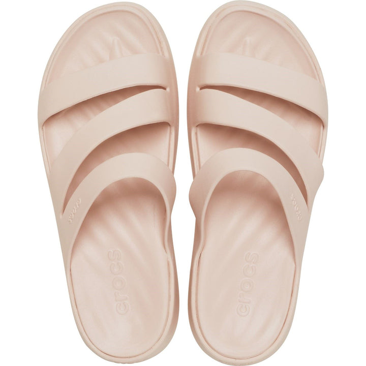 Women's Crocs 209587 Getaway Strappy Slippers in Cassis - Image 1
