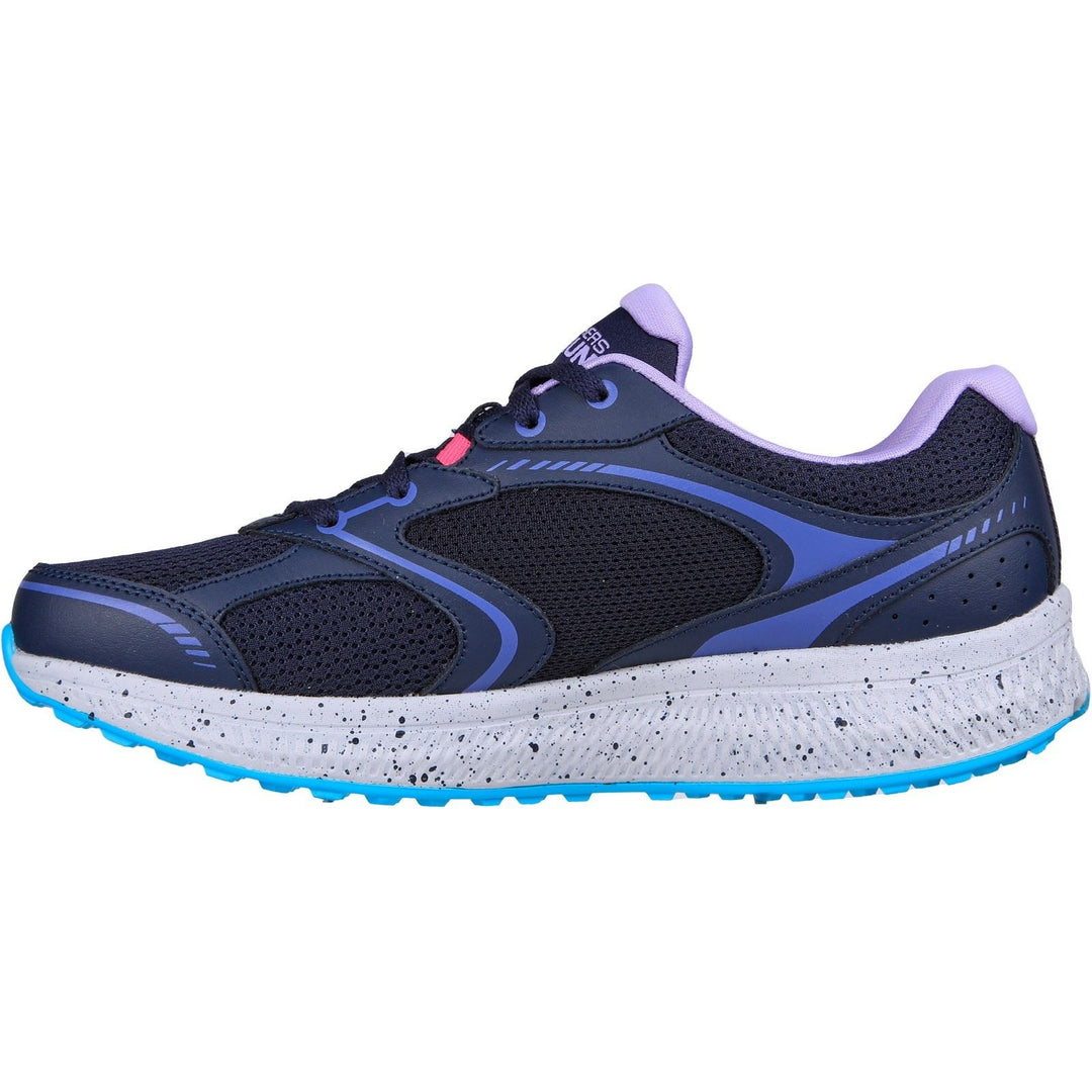 Women's Wide Fit Skechers 128285 Go Run Consistent Vivid Horizon Trainers in Navy/Lavender - Image 4